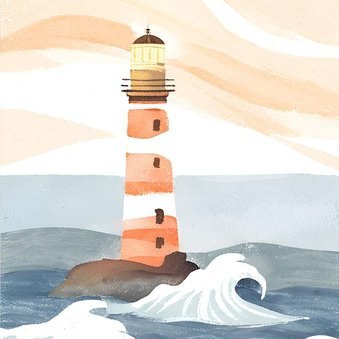 You are a lighthouse, guiding others towards peace and clarity.
